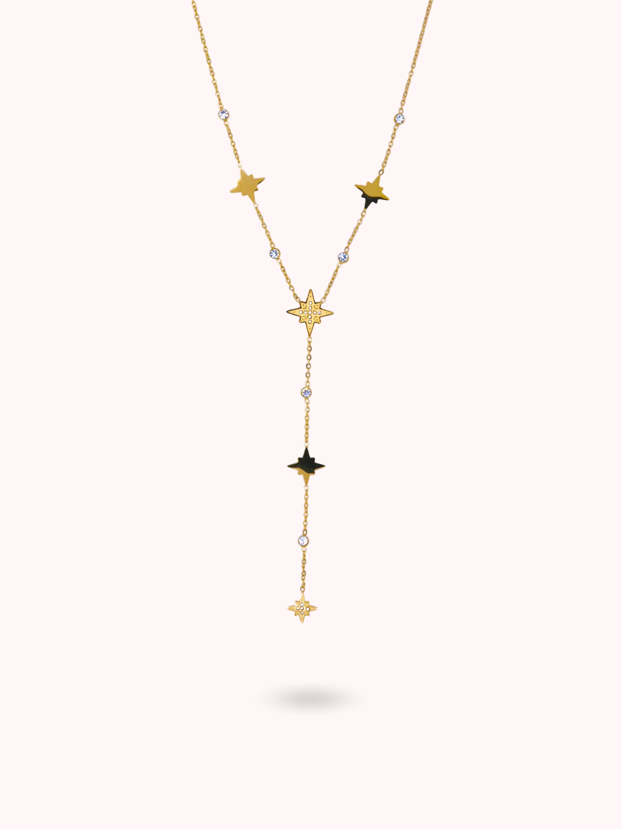 Collier pluie d'étoiles