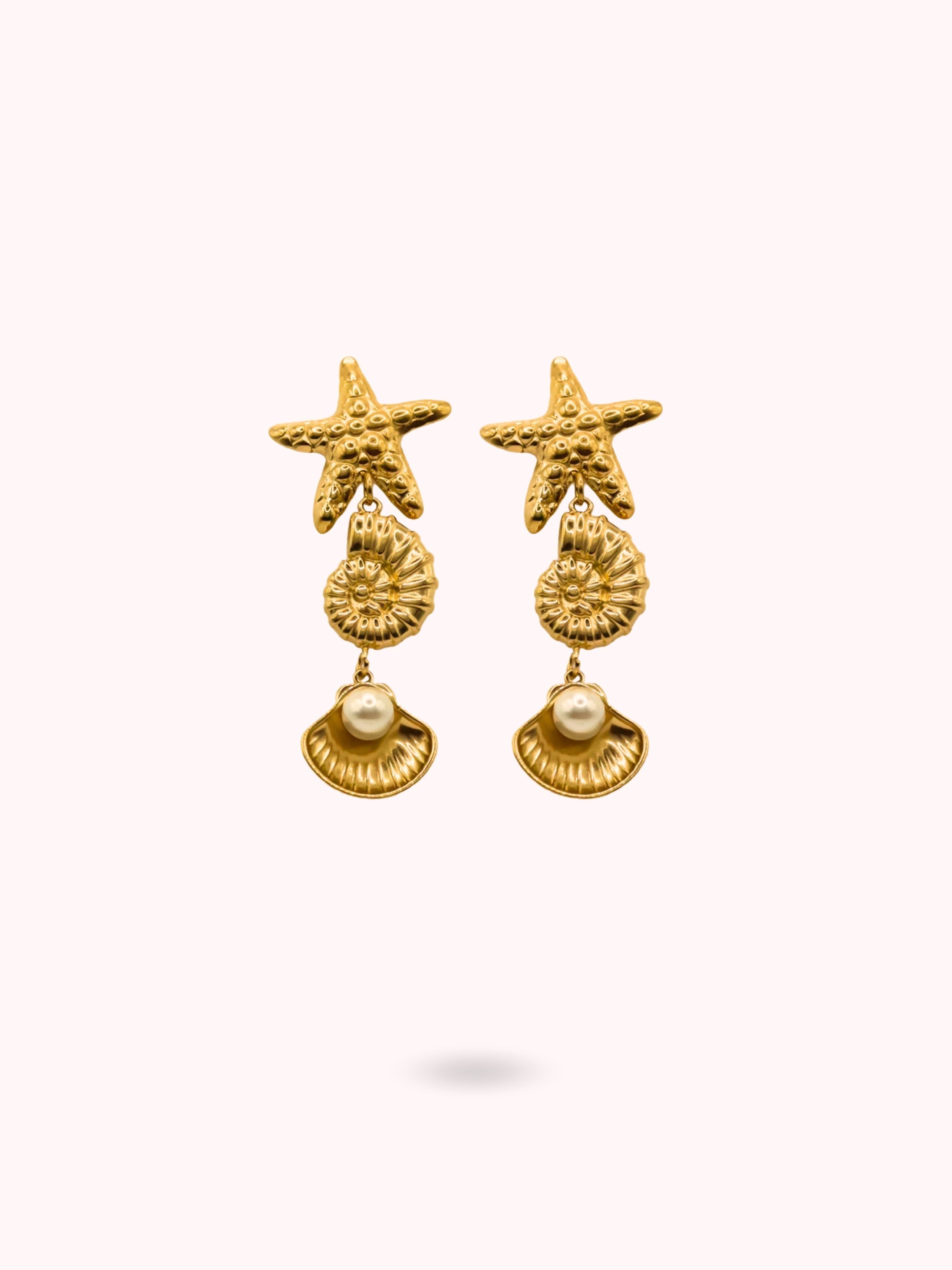 Boucles d'oreilles Corail