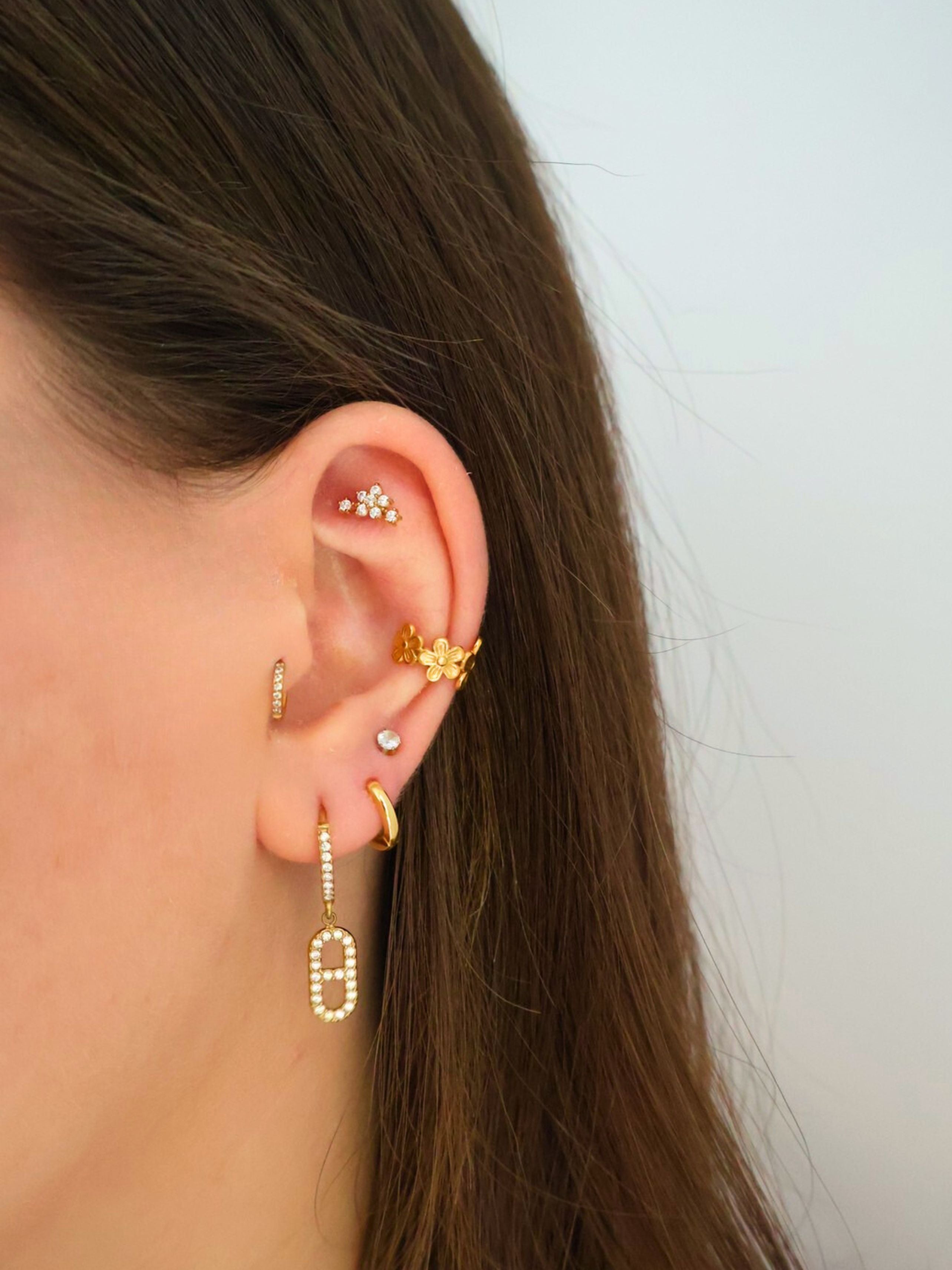 Faux Piercing Lila