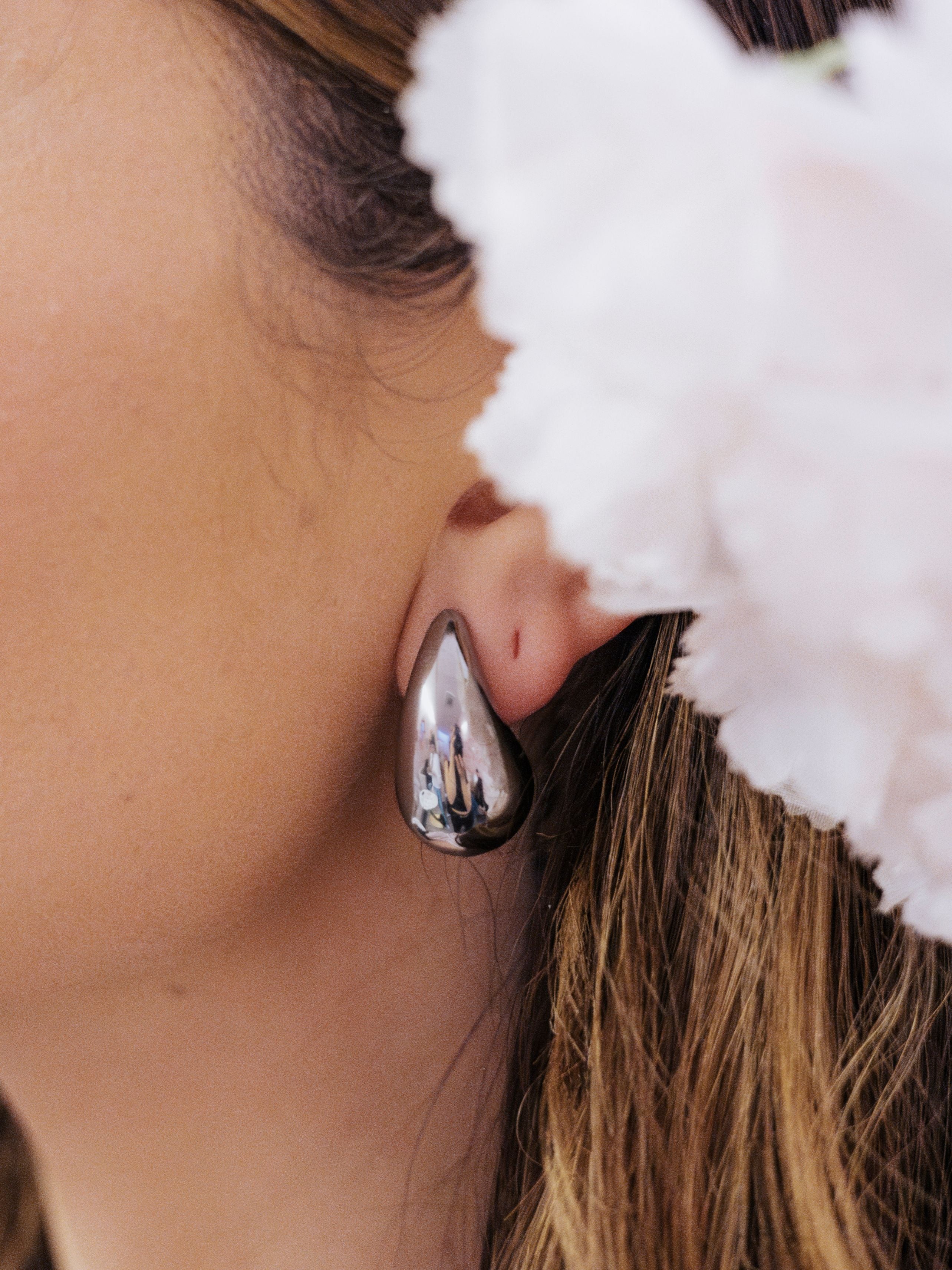 Boucles d'oreilles gouttes d'eau