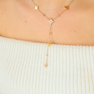 Collier pluie d'étoiles