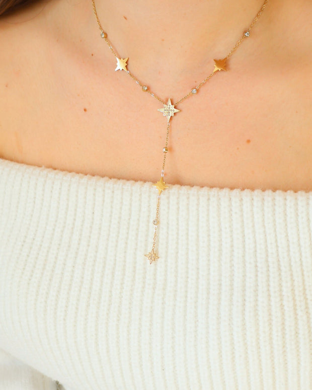 Collier pluie d'étoiles