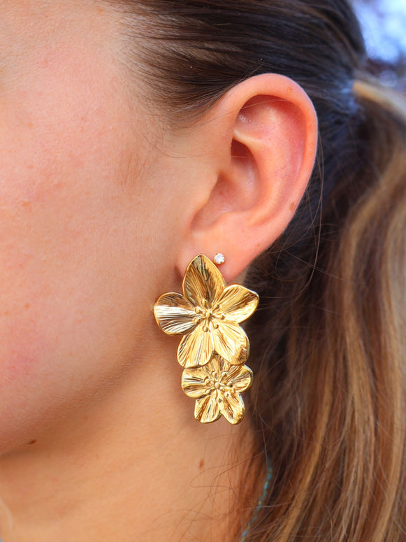 Boucles d'oreilles Camélia
