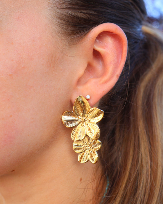 Boucles d'oreilles Camélia