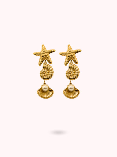 Boucles d'oreilles Corail