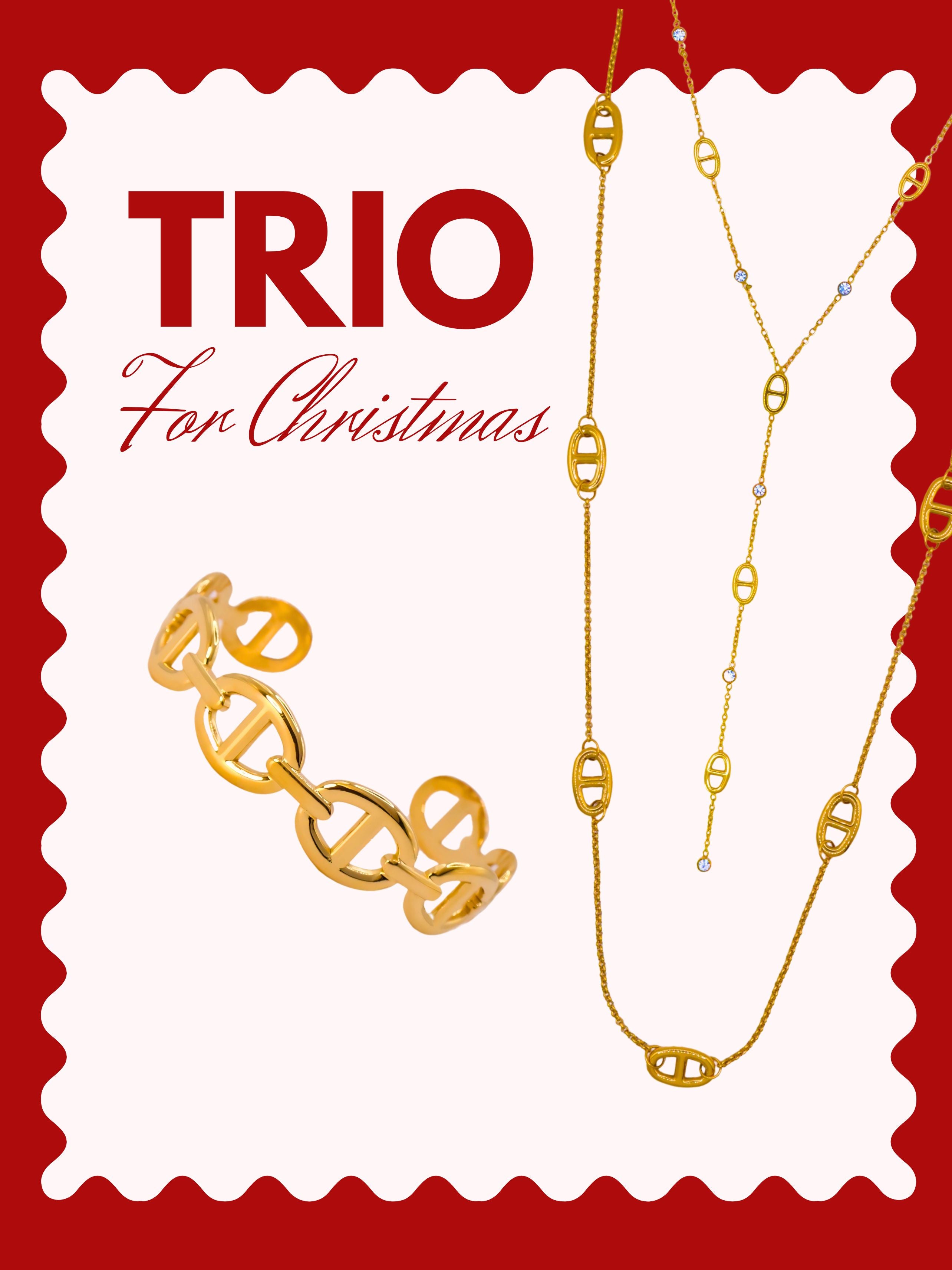 TRIO MAILLES MARINES