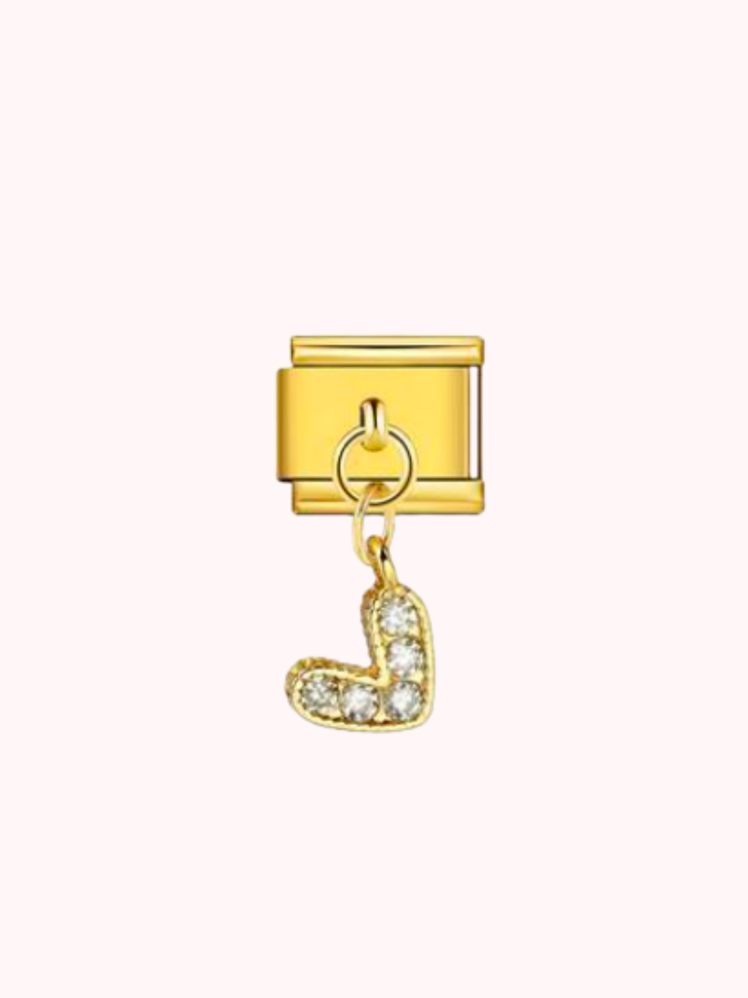 Pendentif coeur à strass