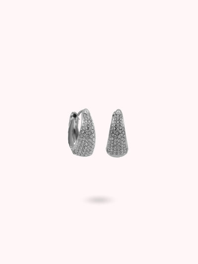 Boucles d'oreilles Goutte d'eau à strass