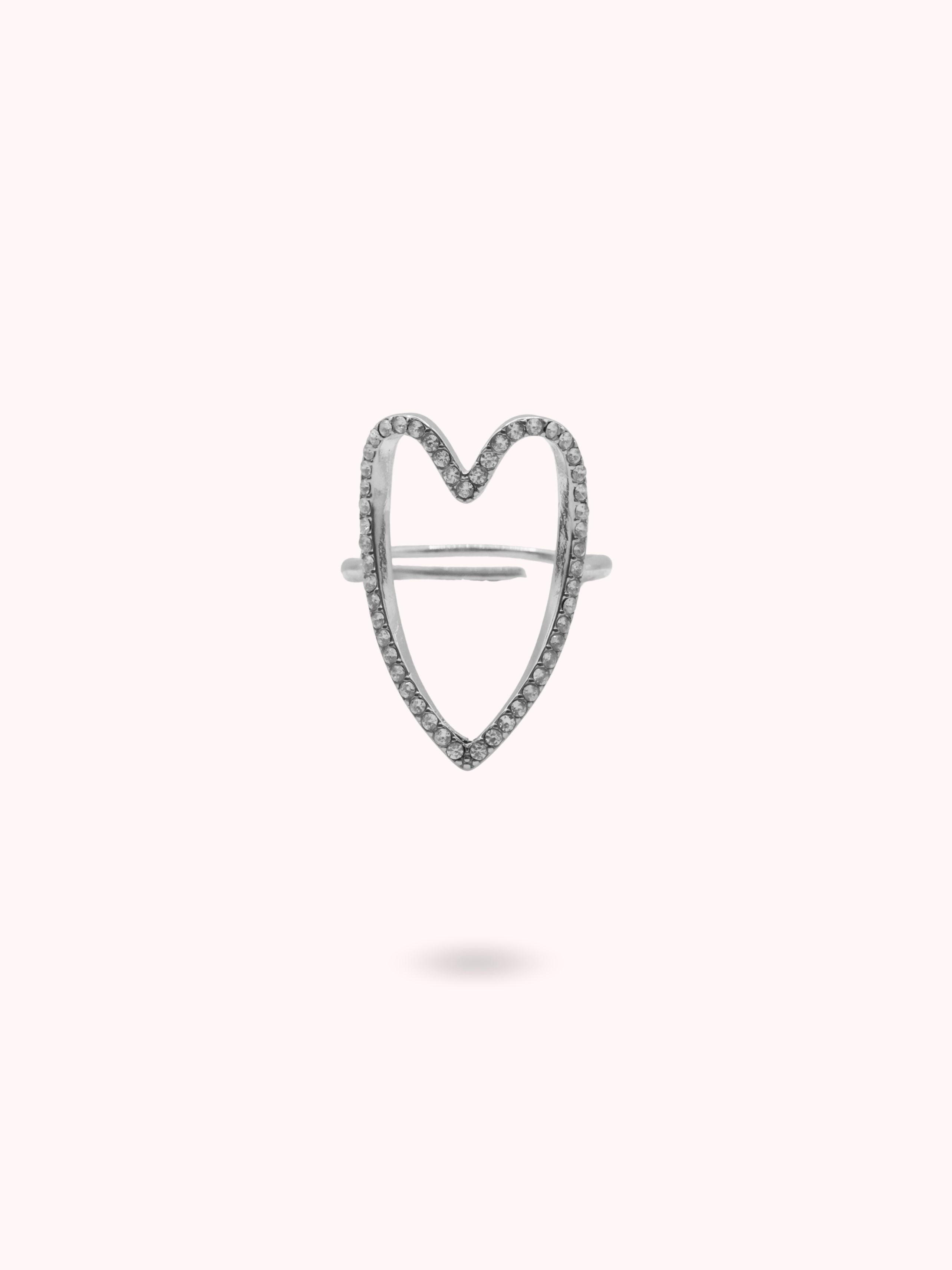 Bague Coeur à strass