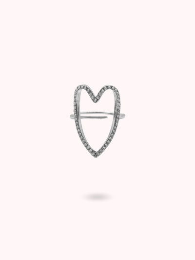 Bague Coeur à strass