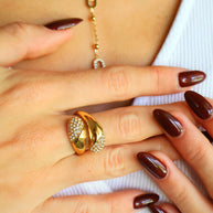 Bague Elyne à strass