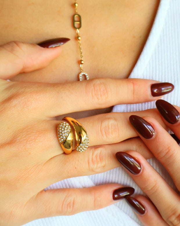 Bague Elyne à strass