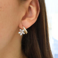 Boucles d'oreilles Lunaria