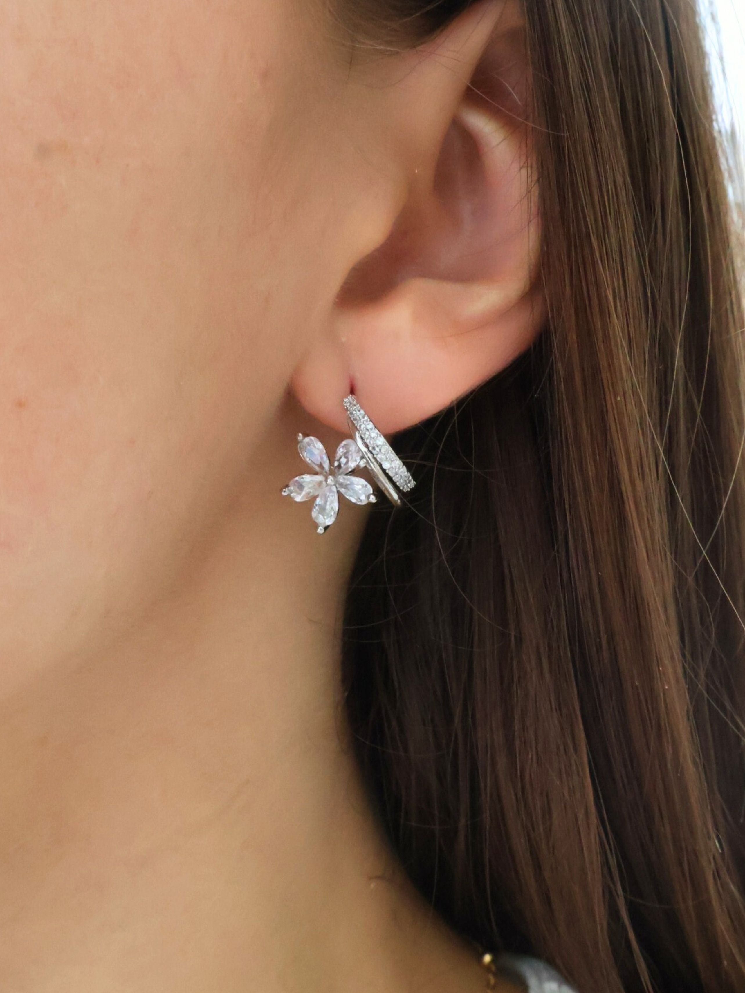 Boucles d'oreilles Lunaria
