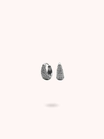 Boucles d'oreilles Mini goutte d'eau à strass