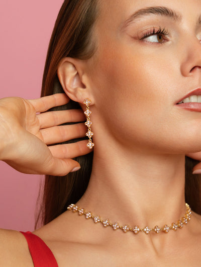 Boucles d'oreilles Judith roses
