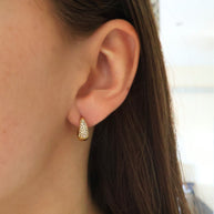 Boucles d'oreilles Mini goutte d'eau à strass