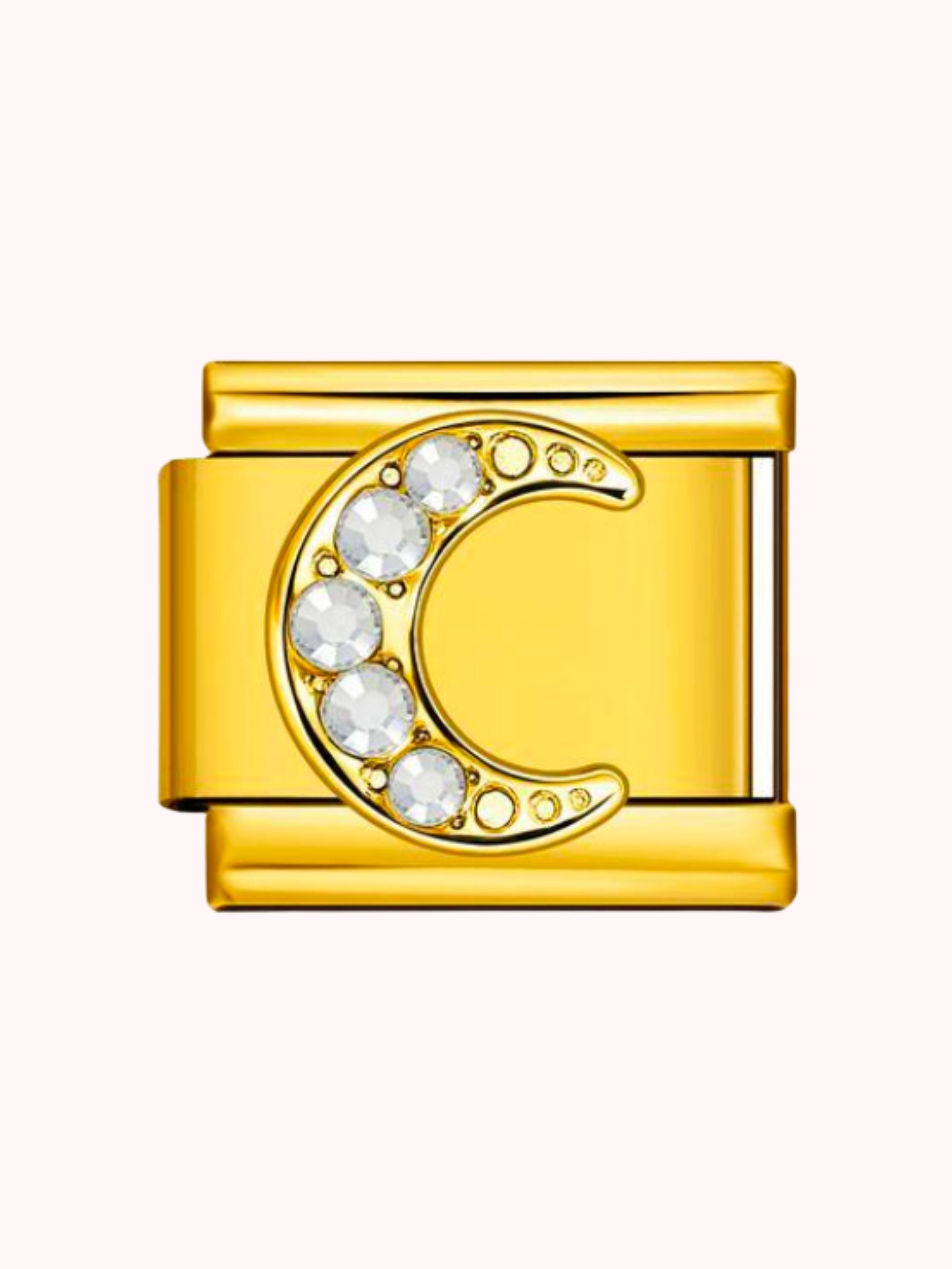 Lune avec strass