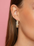 Boucles d'oreilles Nell blanches