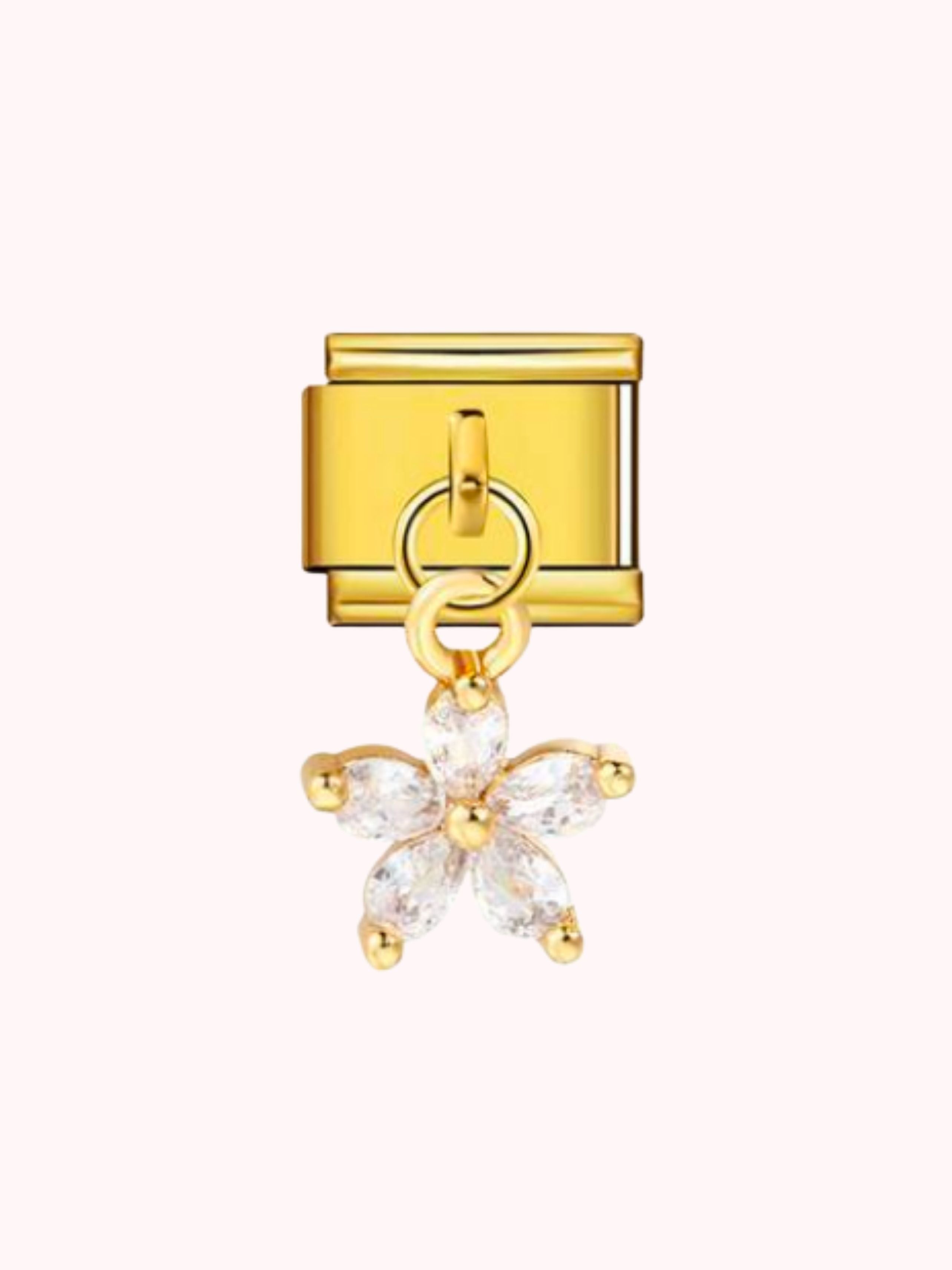 Pendentif fleur blanche