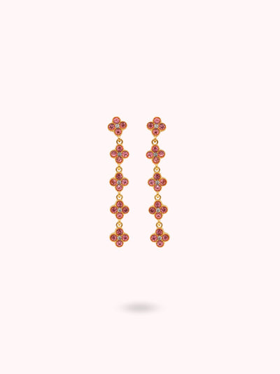 Boucles d'oreilles Judith roses