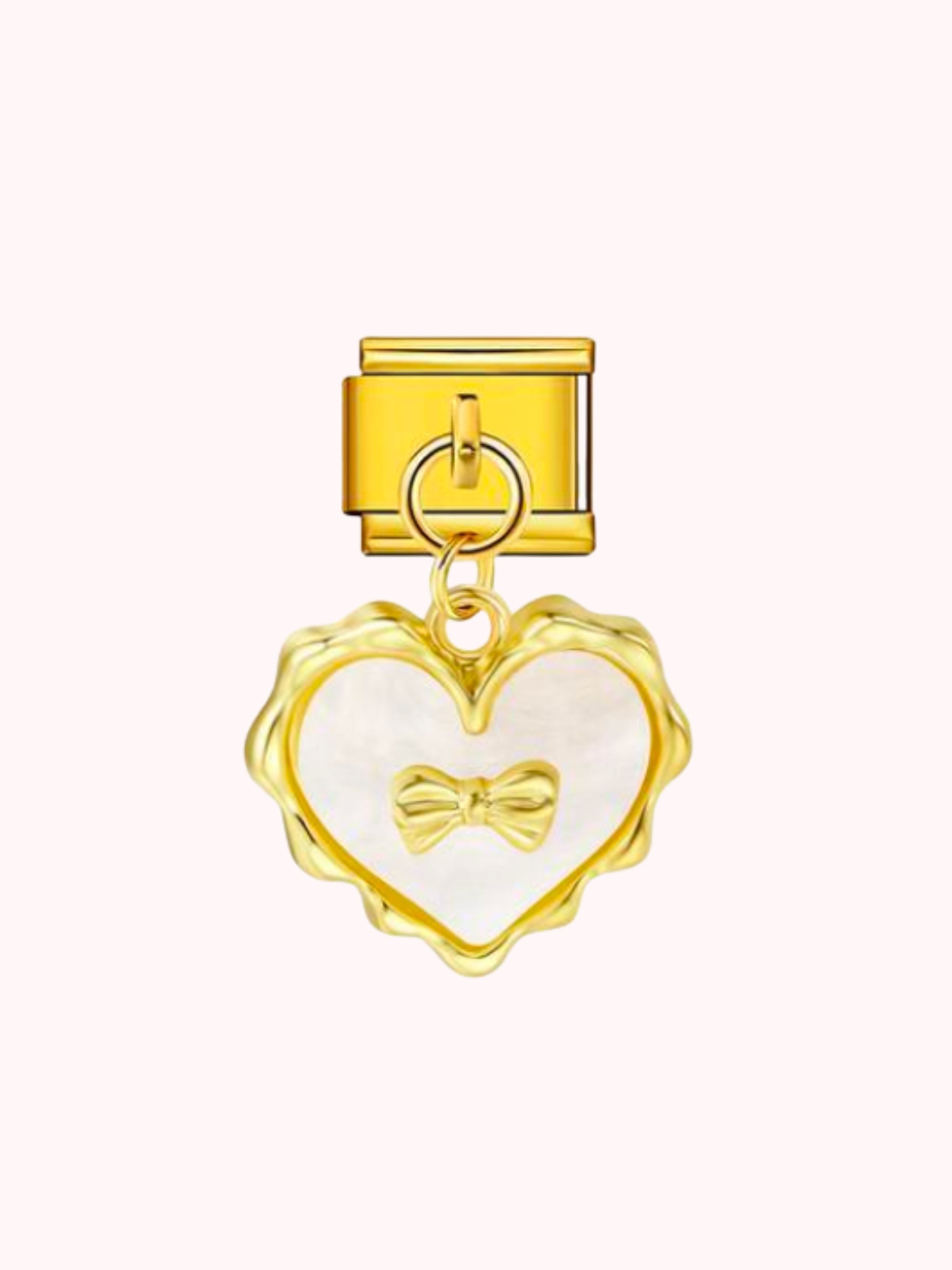 Pendentif coeur blanc